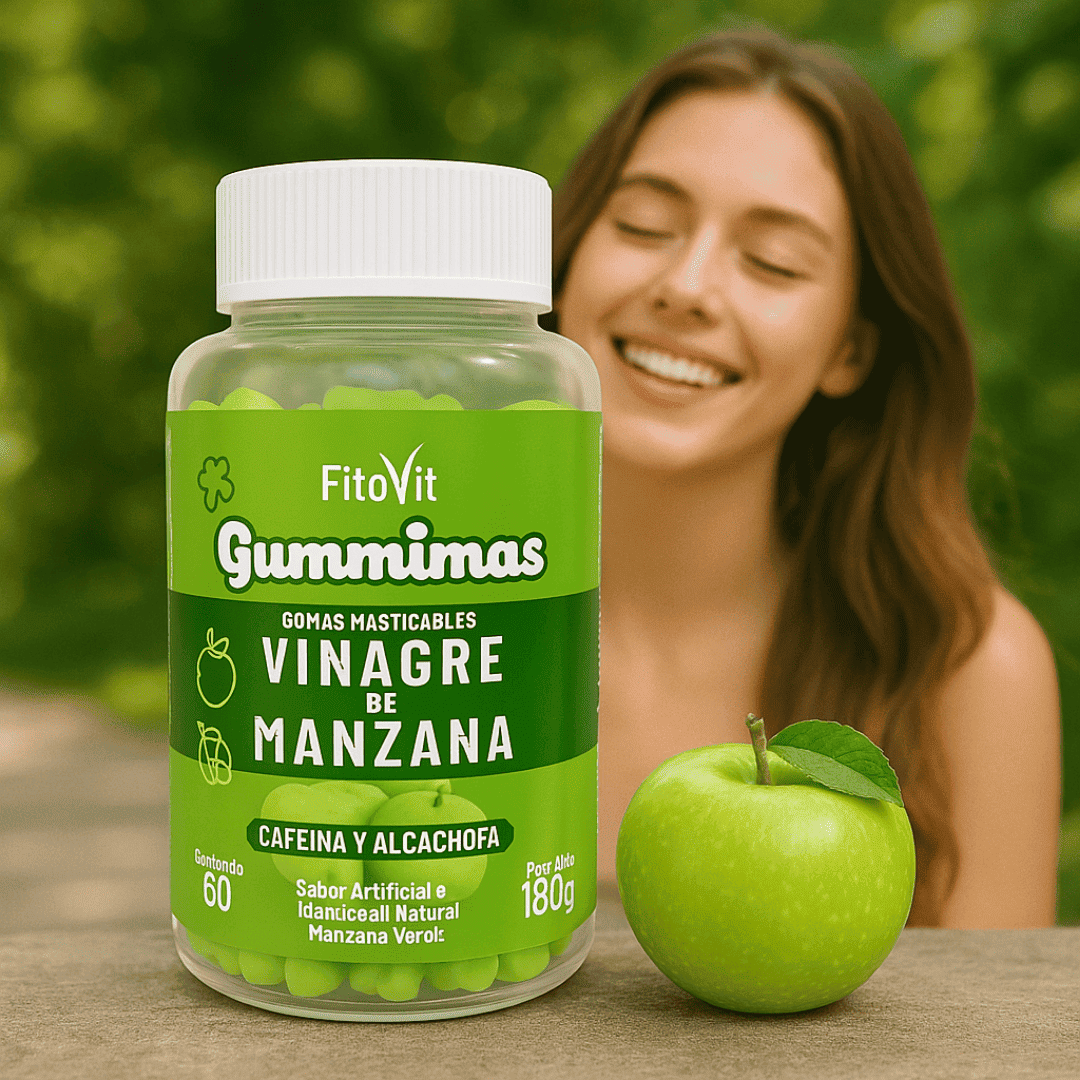 Vinagre de Manzana Gomitas x 60 Unds - Desinflamación y Energía