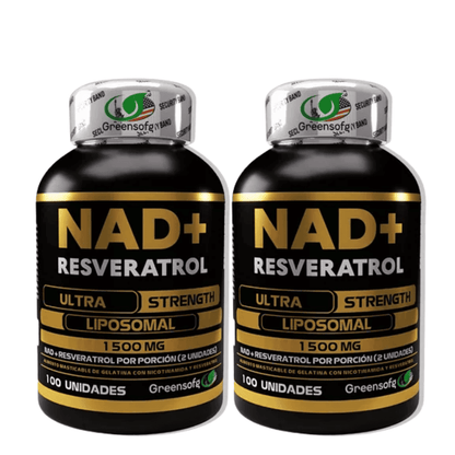 Nad+ Resveratrol Cápsulas (100 unds) X 2