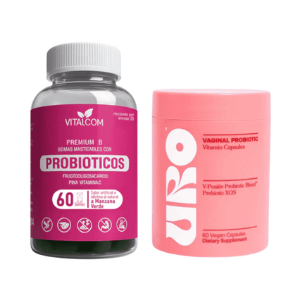 Combo Íntimo Probióticos: URO + GOMITAS Masticables