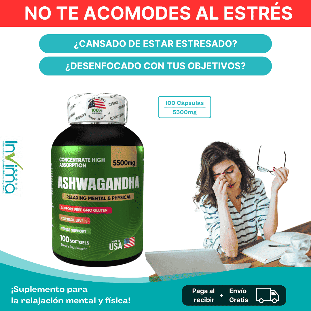 Combo Tranquildad🌿 Ashwagandha X2 (100 unds/Cu)