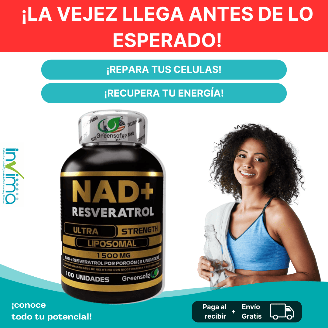 Nad+ Resveratrol Cápsulas (100 unds) X 2