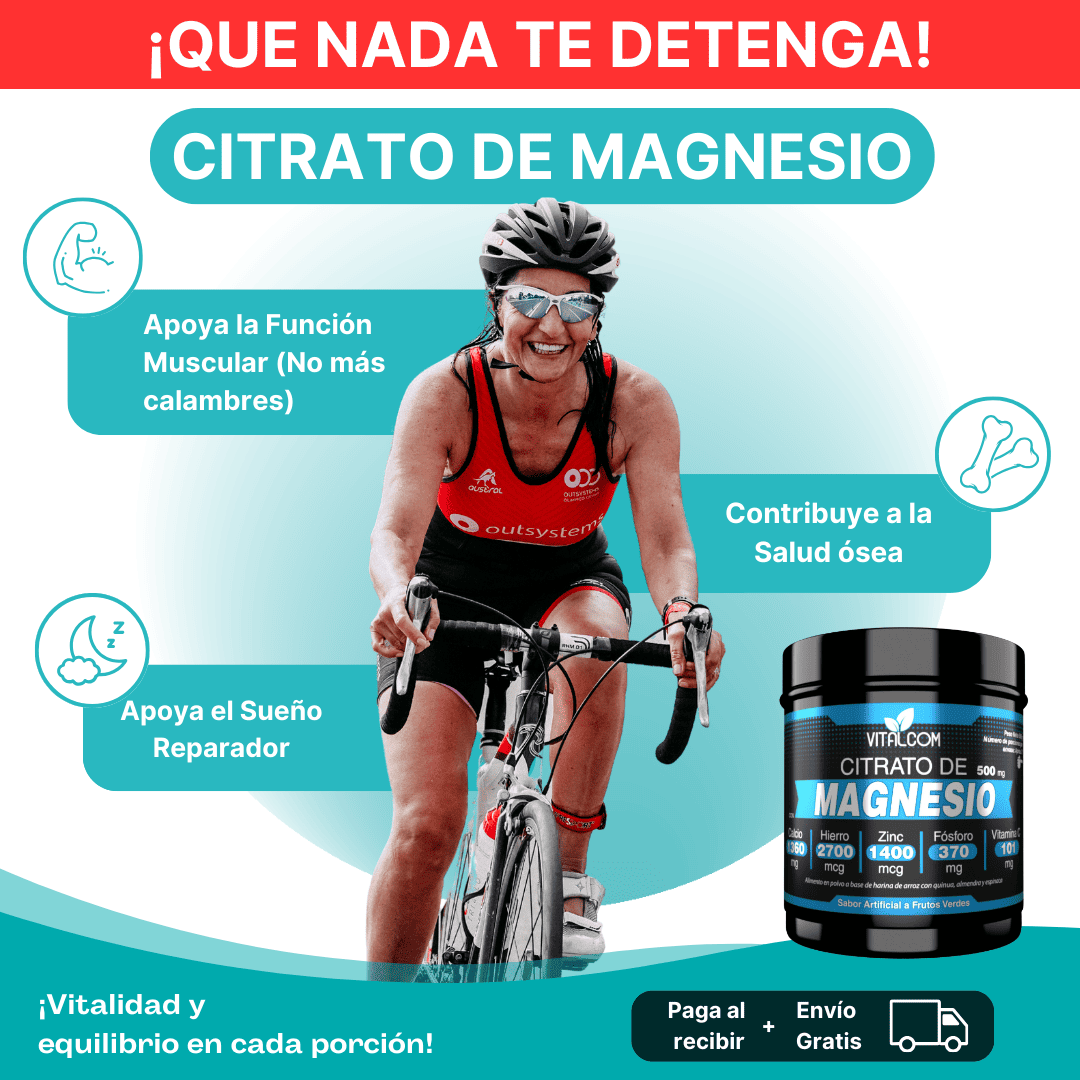 Citrato de Magnesio + Zinc, Hierro y Vitaminas – Vitalidad Total para tu Cuerpo