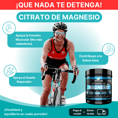 Citrato de Magnesio + Zinc, Hierro y Vitaminas – Vitalidad Total para tu Cuerpo