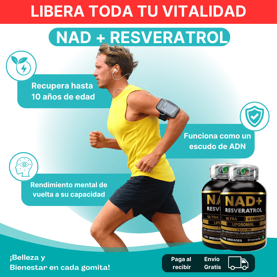 Nad+ Resveratrol Cápsulas (100 unds) X 2