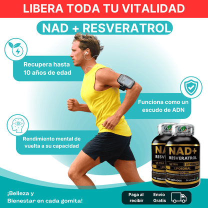 Nad+ Resveratrol Cápsulas (100 unds) X 2