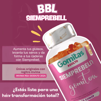 Gomitas BBL Aguaje x 60 unds - Belleza y Figura