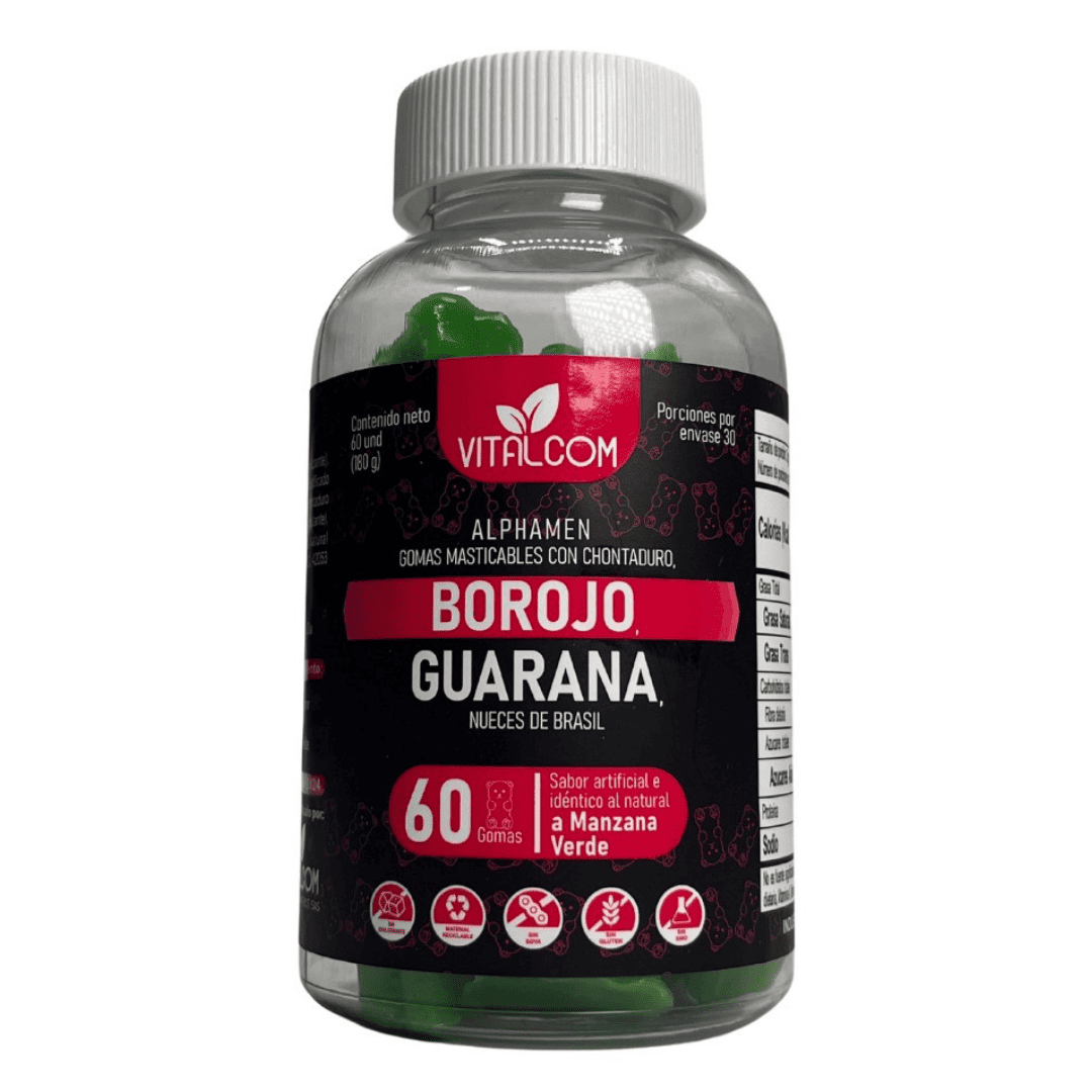 Alphamen Borojo Gomitas x 60 unds